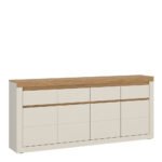 Naxxar Sideboard with 4 Doors and 4 Drawers in Cashmere and Stone Oak