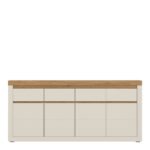 Naxxar Sideboard with 4 Doors and 4 Drawers in Cashmere and Stone Oak