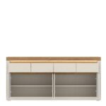 Naxxar Sideboard with 4 Doors and 4 Drawers in Cashmere and Stone Oak