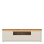 Naxxar TV Cabinet with 2 Doors and 2 Drawers in Cashmere and Stone Oak