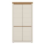 Naxxar Wardrobe with 2 Doors in Cashmere and Stone Oak