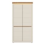 Naxxar Wardrobe with 2 Doors in Cashmere and Stone Oak