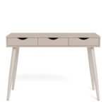 Neptun Office Desk with 3 Drawers in Grey