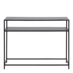Newcastle Console Table with Open Shelf in Matt Black