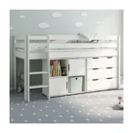 Nora Mid Sleeper Storage Cabin Grey