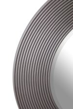 Oronsay Grey Ribbed Round Wall Mirror