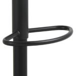 Owen Swivel Bar Stool With Height Adjustable Function in Matt Black