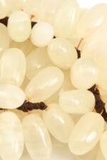 Pabay Large White Onyx Decorative 100 Grapes