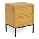 Palmdale Bedside Table with 2 Drawers