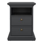 Paris Bedside 2 Drawers