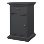 Paris Nightstand 1 Door + 1 Drawer