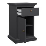 Paris Nightstand 1 Door + 1 Drawer