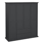 Paris Wardrobe with 4 Doors and 2 Drawers