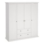 Paris Wardrobe with 4 Doors and 2 Drawers