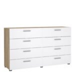 Pepe Wide Chest of 8 Drawers (4+4)