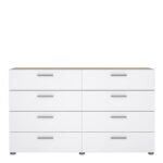 Pepe Wide Chest of 8 Drawers (4+4)
