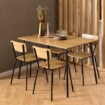Peru Rectangular Dining Table in Wild Oak 120x80cm