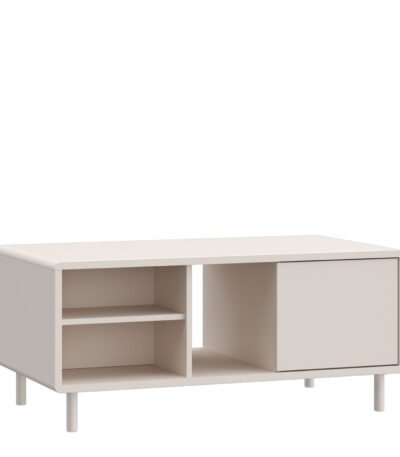 Playly Coffee Table with Open Shelf and Door