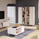 Playly Coffee Table with Open Shelf and Door