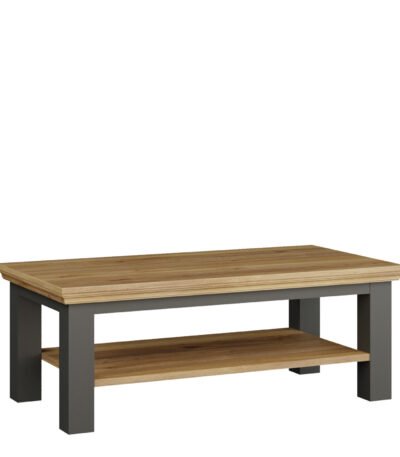 Pontypool Large Rectangular Coffee Table with Shelf