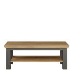 Pontypool Large Rectangular Coffee Table with Shelf