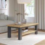 Pontypool Large Rectangular Coffee Table with Shelf