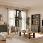 Pontypool Large Rectangular Coffee Table with Shelf