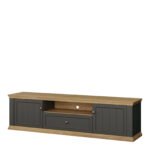 Pontypool Wide TV Unit with 2 Doors, Drawer & Open Shelf