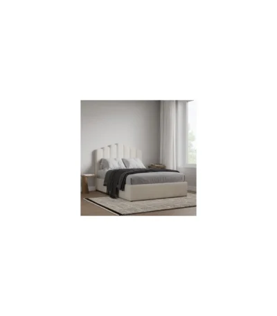 Poseidon Boucle Ottoman Bed Cream