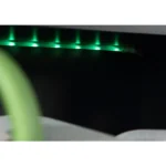 Power W L-Shaped Corner Gaming Desk with LED Lights