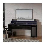 Power Y LED Gaming Desk Black