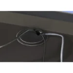 Power Z Computer Gaming Desk with LED Lights Black