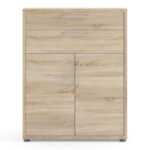 Prima Bookcase 1 Shelf with 2 Drawers 2 Doors