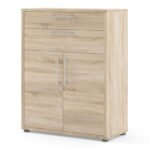 Prima Bookcase 1 Shelf with 2 Drawers 2 Doors