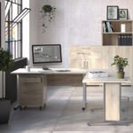 Prima Bookcase 1 Shelf with 2 Drawers 2 Doors