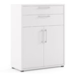 Prima Bookcase 1 Shelf with 2 Drawers 2 Doors