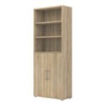 Prima Bookcase 4 Shelves with 2 Doors