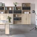 Prima Bookcase 4 Shelves with 2 Doors