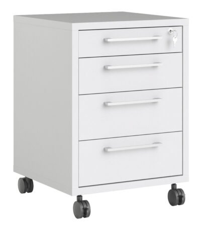 Prima Mobile Cabinet in White