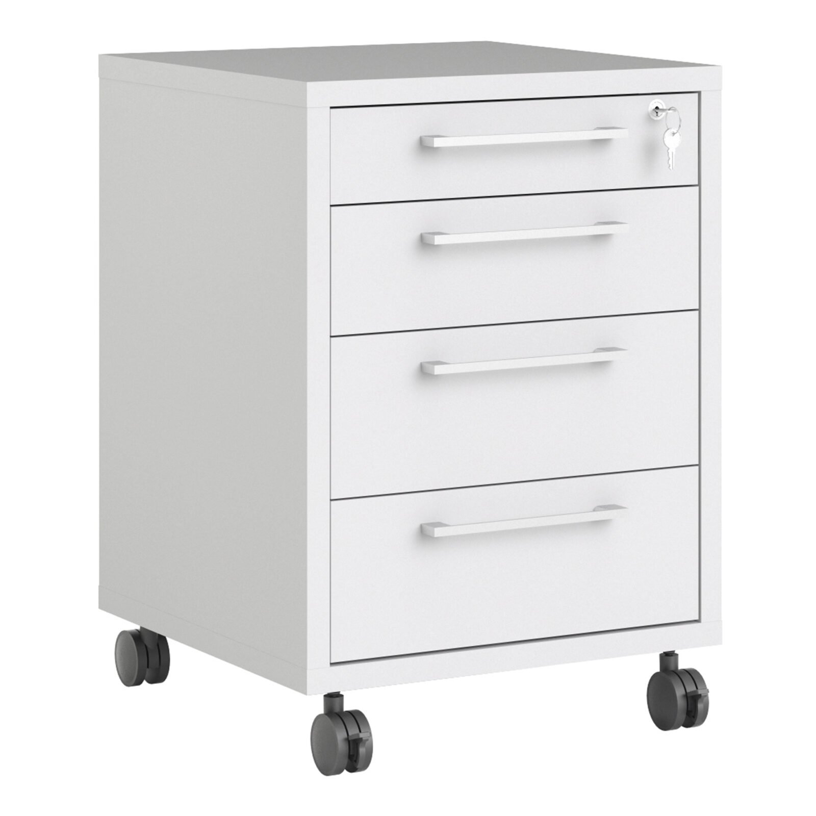Prima Mobile Cabinet in White Prima Mobile Cabinet in White