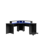 Quartz LED Corner Computer Gaming Desk