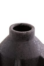 Raasay Black Textured Stoneware Large Vase