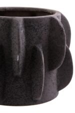 Raasay Black Textured Stoneware Small Planter
