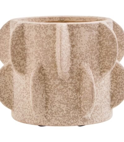 Raasay Cream Textured Stoneware Small Planter
