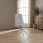 Rafelo Oatmeal Chenille Dining Chair