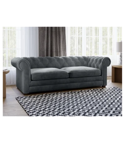 Ralph 3-Seater Velvet Chesterfield Sofa Bed