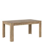 Rapallo Extending Dining Table 160x200cm in Chestnut and Matera Grey