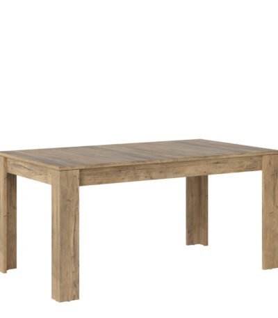 Rapallo Extending Dining Table 160x200cm in Chestnut and Matera Grey