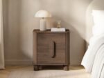 Remington Curved 2 Drawer Bedside Table