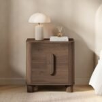 Remington Curved 2 Drawer Bedside Table